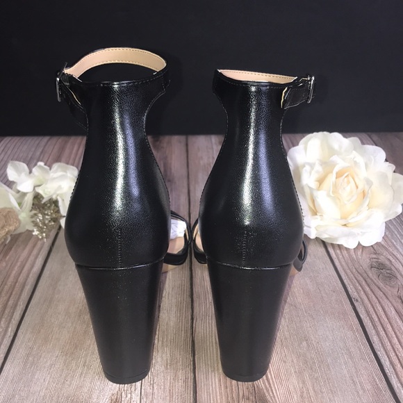 INC Black Heeled Sandals 8M - Picture 5 of 8